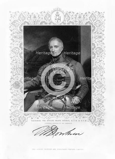 Sir Rufane Shaw Donkin, British soldier, 19th century.Artist: W Holl