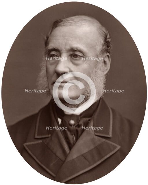 Sir Rutherford Alcock, British diplomat and President of the Royal Geographical Society, 1877.Artist: Lock & Whitfield