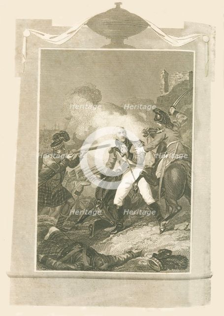 'Sir Ralph Abercrombie in the Battle of Alexandria', (1801), 1816. Creator: Unknown.