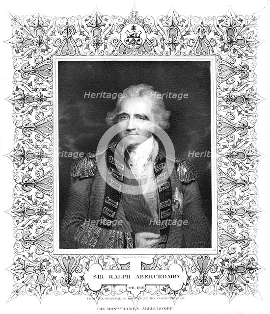 Sir Ralph Abercromby, British general.Artist: William Finden