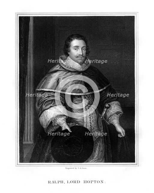 Sir Ralph, Lord Hopton, English soldier, (1827).Artist: TA Dean