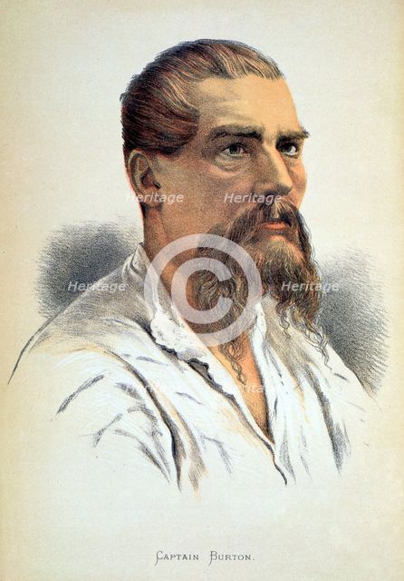Sir Richard Francis Burton, British explorer, late 19th century. Creator: Unknown.