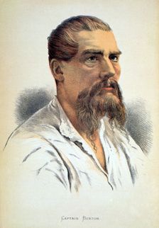 Sir Richard Francis Burton, British explorer, late 19th century. Creator: Unknown