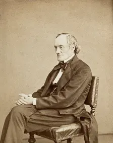 Sir Richard Owen, 1867. Creator: Ernest Edwards