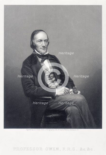 Sir Richard Owen, English zoologist, c1860.  Creator: Daniel John Pound.