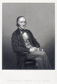 Sir Richard Owen, English zoologist, c1860. Creator: Daniel John Pound
