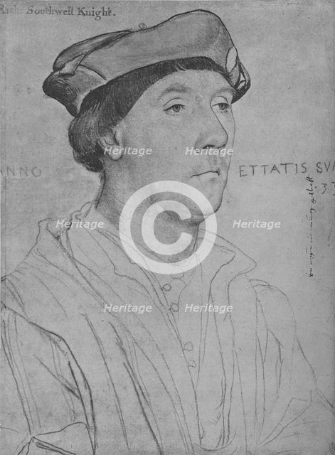 'Sir Richard Southwell', 1536 (1945). Artist: Hans Holbein the Younger.