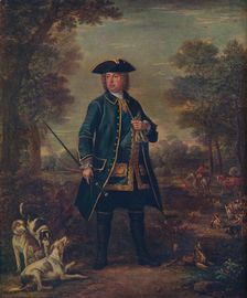 Sir Robert Walpole wth Hounds c18th century. Artist: John Wooton