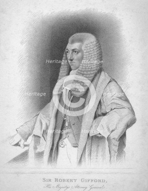 'Sir Robert Gifford, His Majesty's Attorney General', c1820. Creator: Thomas Wright.