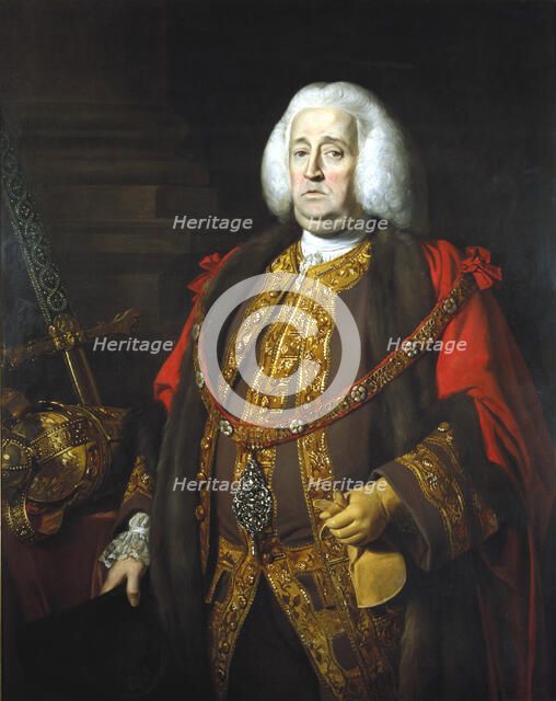 'Sir Robert Kite, Lord Mayor 1766', c 1766. Artist: Nathaniel Dance-Holland