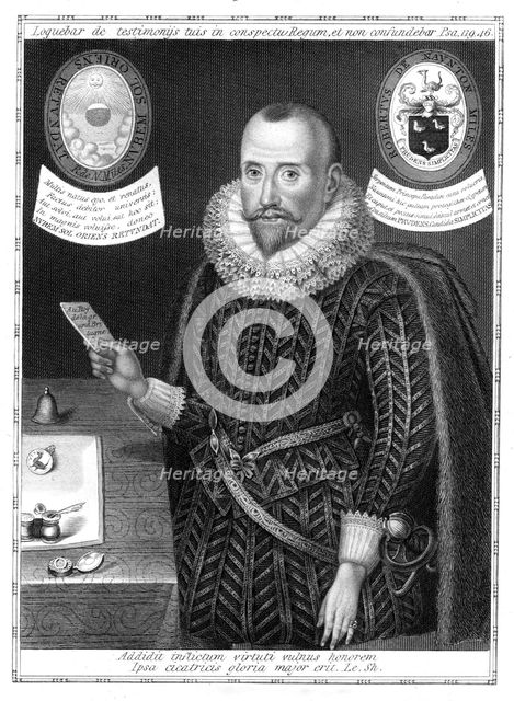 Sir Robert Naunton, English politician and writer.Artist: Robert Cooper