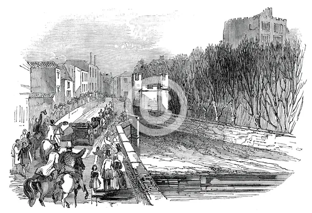 Sir Robert Peel entering Tamworth, 1845. Creator: Unknown.