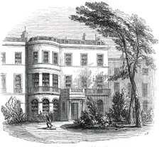 Sir Robert Peel's residence, Whitehall Gardens, 1845. Creator: Unknown