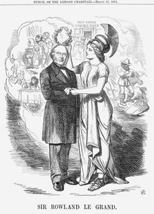 Sir Rowland Le Grand 1864. Artist: John Tenniel