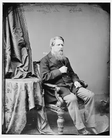 Sir Stafford Northcote, between 1860 and 1875. Creator: Unknown