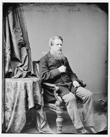 Sir Stafford Northcote, between 1860 and 1875. Creator: Unknown