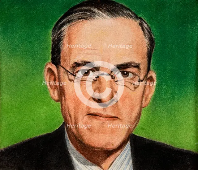 Sir Stafford Cripps, c1944. Creators: William Timym, Central Office of Information.