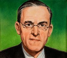 Sir Stafford Cripps, c1944. Creators: William Timym, Central Office of Information