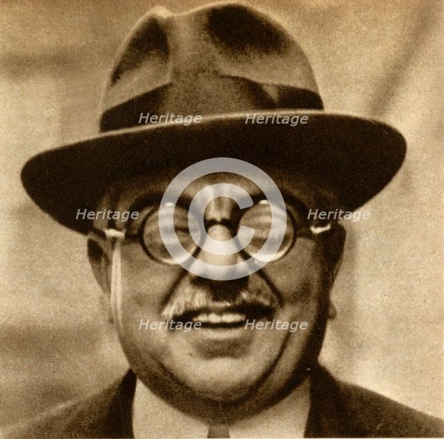 Sir Sultan Mahomed Shah, Aga Khan III, 1930, (1933). Creator: Unknown.