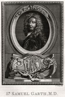 Sir Samuel Garth 1775. Artist: T Cook