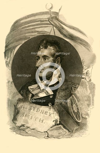 'Sir Sidney Smith, who with 300 British Sailors, defended the Breach of Acre',  (1764-1840), 1816. Creator: Unknown.
