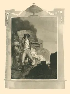 Sir Sidney Smith Defending the Breach at Acre (1799), 1816. Creator: Unknown