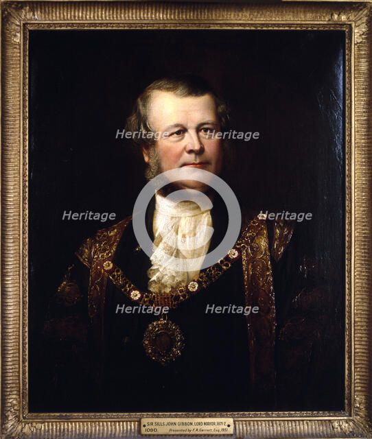 Sir Sills John Gibbons, Lord Mayor 1871. Creator: John Edgar Williams.