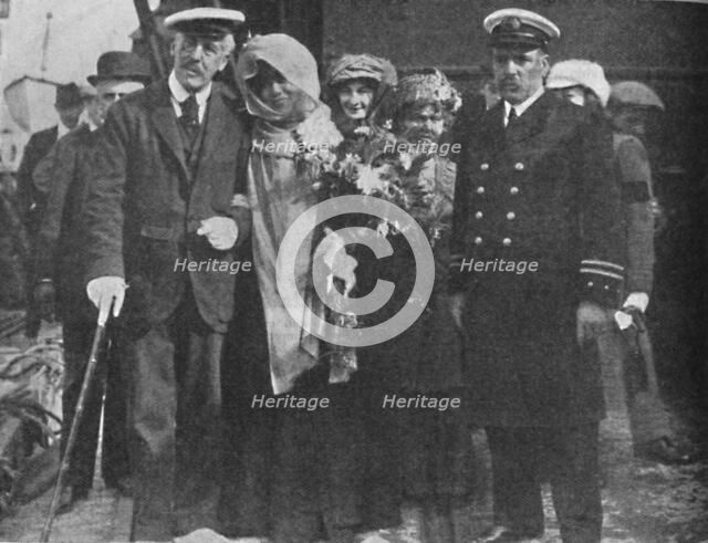 'Sir Squire Bancroft and Madame Sarah Bernhardt', c1925. Artist: Unknown.