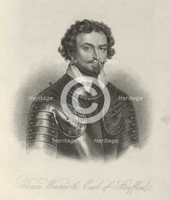 Sir Thomas Wentworth, 1st Earl of Strafford, c1630-c1640, (1834-1837).  Creator: Samuel Freeman.