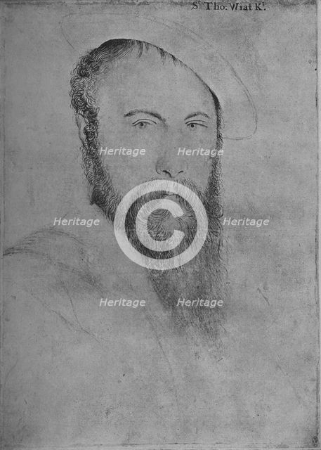 'Sir Thomas Wyatt (Copy)', c1535-1553 (1945). Artist: Hans Holbein the Younger.