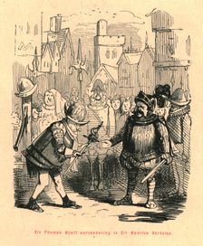 Sir Thomas Wyatt surrendering to Sir Maurice Berkeley 1897. Creator: John Leech