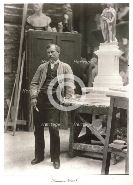 Sir Thomas Brock, RA, c1889-1891. Creator: Ralph W Robinson.
