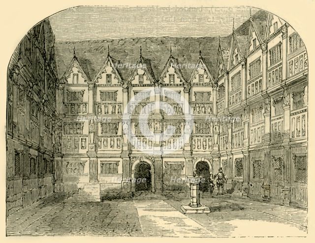 'Sir Thomas Gresham's House in Bishopsgate Street', (c1872). Creator: Unknown.