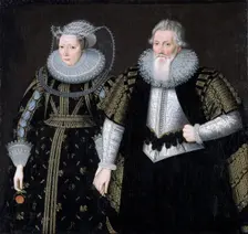 Sir Thomas Mansel and his wife Jane 1625. Creator: Unknown