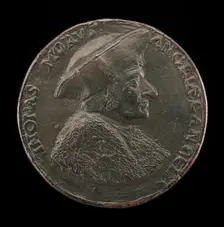Sir Thomas More, 1480-1535, Lord Chancellor of England 1529 [obverse], 17th century. Creator: Unknown
