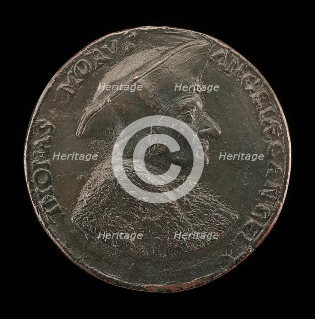 Sir Thomas More, 1480-1535, Lord Chancellor of England 1529 [obverse], 17th century. Creator: Unknown.