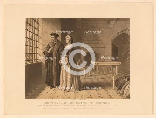 'Sir Thomas More and his Daughter Margaret', (1878). Artist: Robert Anderson.
