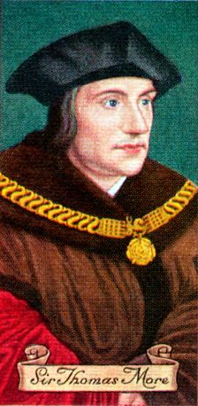 Sir Thomas More, taken from a series of cigarette cards, 1935