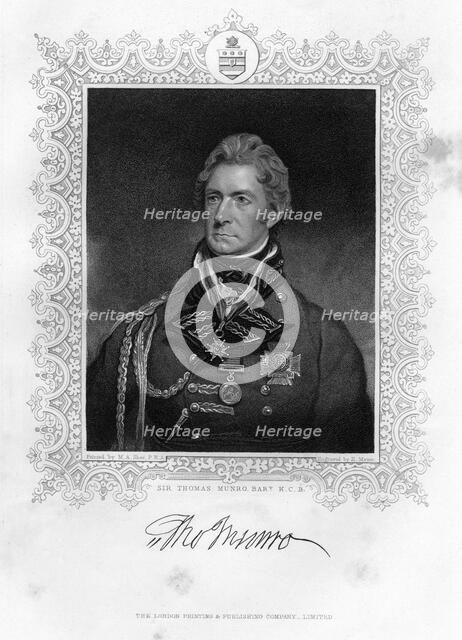 Sir Thomas Munro (1761-1827), Scottish soldier and statesman, 19th century.Artist: Henry Meyer