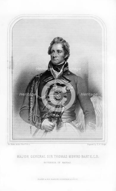 Sir Thomas Munro, Scottish soldier and statesman, (1870).Artist: TW Knight