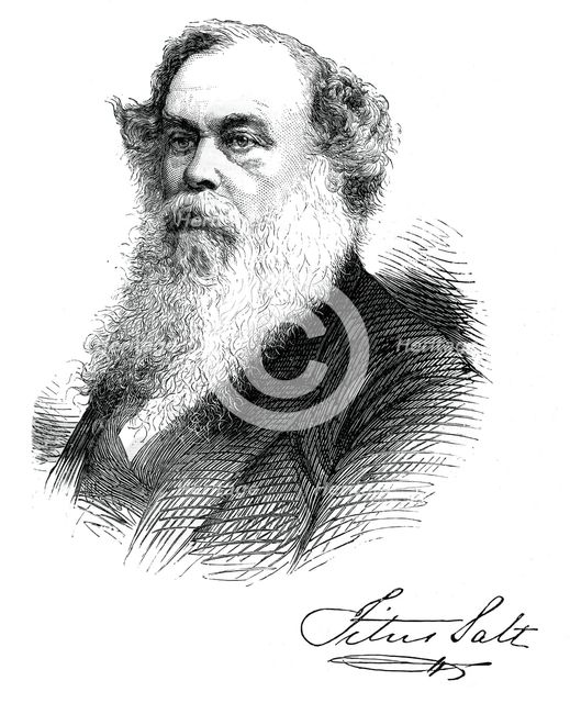 Sir Titus Salt, British manufacturer and benefactor, c1880. Artist: Unknown