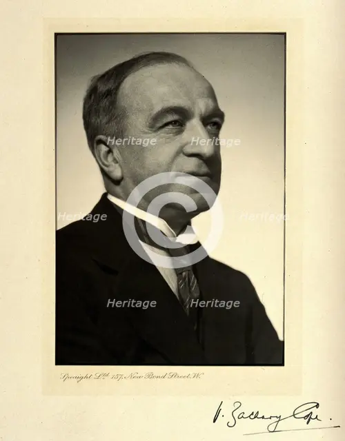 Sir Vincent Zachary Cope. Creator: Speaight.
