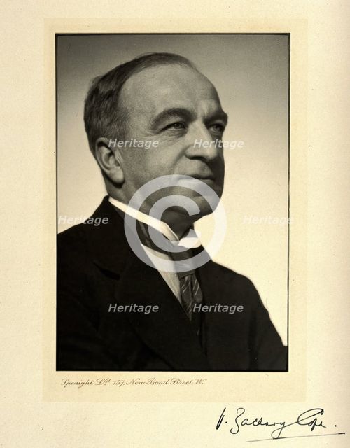 Sir Vincent Zachary Cope. Creator: Speaight.