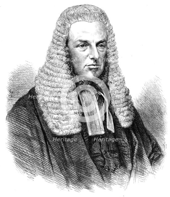Sir W. B. Brett, the new Solicitor-General, 1868. Creator: Unknown.
