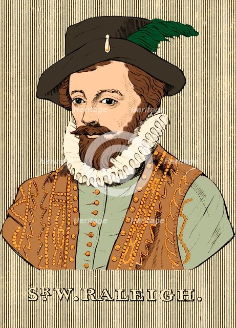 'Sir W. Raleigh', (c1552-1618), 1830. Creator: Unknown.