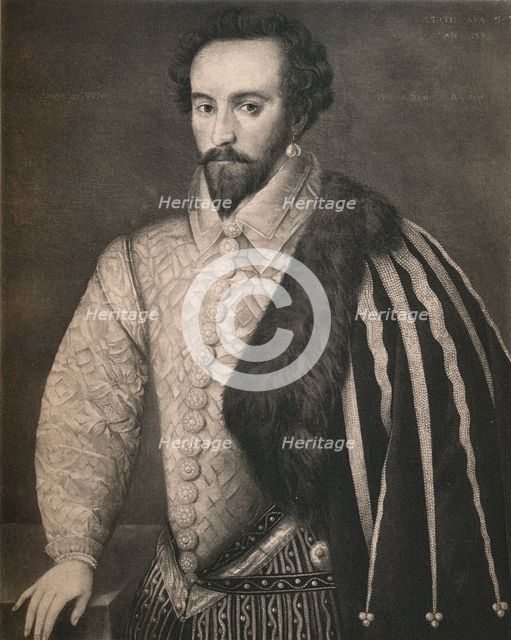 'Sir Walter Raleigh', 1588, (1904). Artist: Unknown.