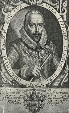 Sir Walter Raleigh 1906. Creator: Simon de Passe