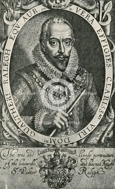 'Sir Walter Raleigh', 1906. Creator: Simon de Passe.