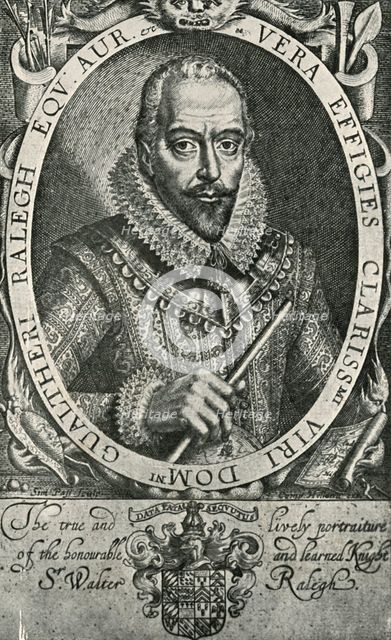 'Sir Walter Raleigh', 1906. Creator: Simon de Passe.