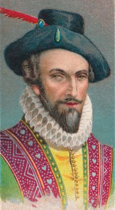 Sir Walter Raleigh, English writer, poet, courtier, adventurer and explorer, 1924